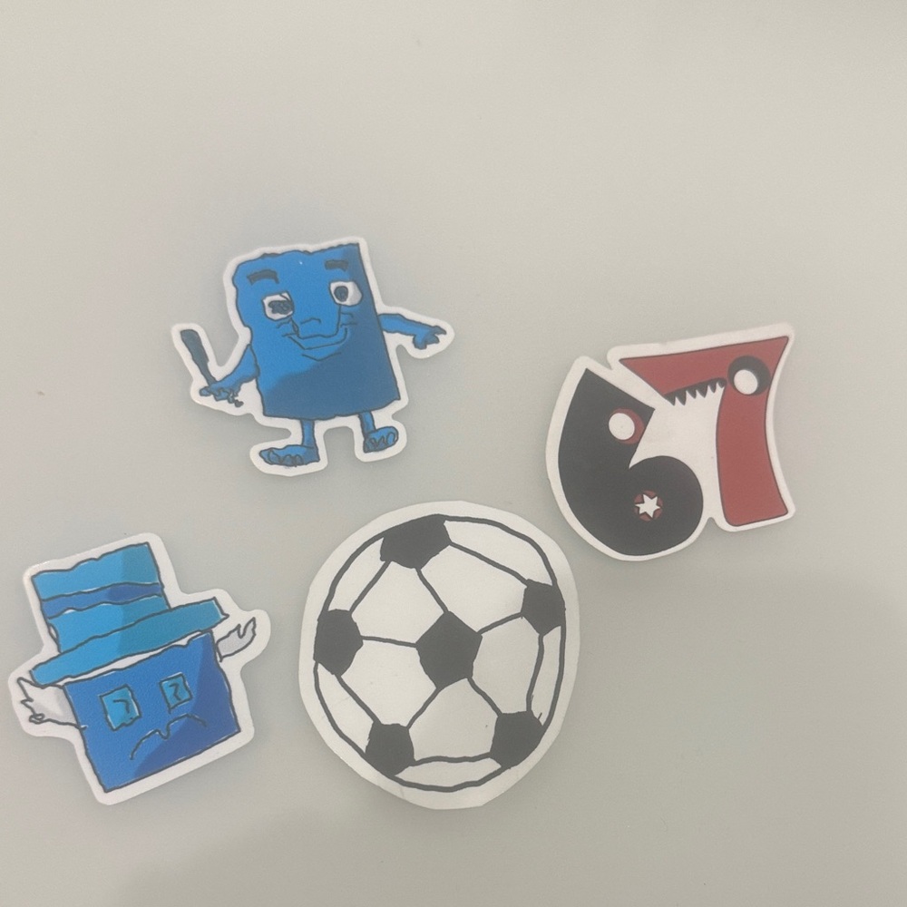 Set of Fun Cartoon Stickers